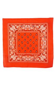 Paisley Print Bandana (Orange-Red Tones)-S1304-DARK ORANGE